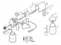 Bosch 0 603 266 142 PSP 60 spray gun 240 V / GB Spare Parts PSP60